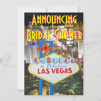 Invitation Fête de l'mariée Las Vegas
