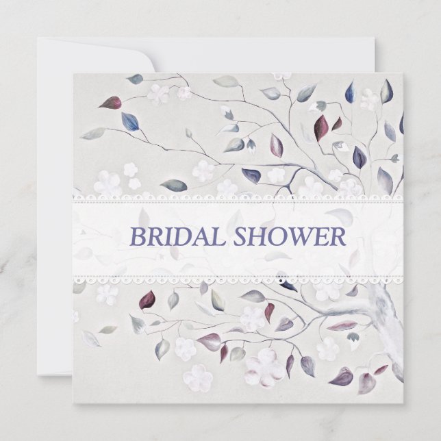 Invitation Fête de l'mariée Mariage de l'arbre du Imaginaire (Devant)