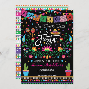 Invitation Fête de l'mariée mexicaine Fiesta Cinco De Mayo In