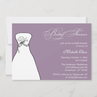 Invitation Fête de l'mariée officielle des Mariages de Lilac
