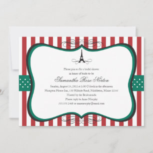 Invitation Fête de l'mariée Tour Eiffel Paris