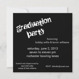 Invitation Fête de l'obtention du diplôme