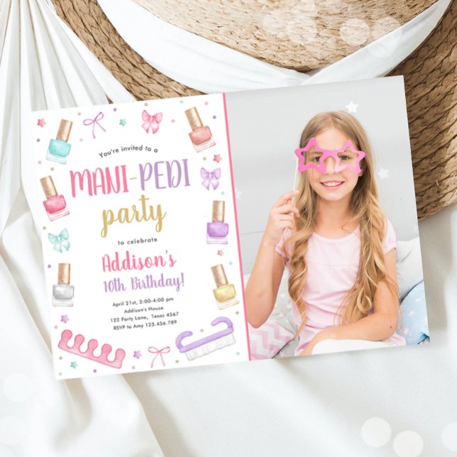 Invitation Fête de Manucure et Pédicure Manucure et Pédicure  (Créateur téléchargé)