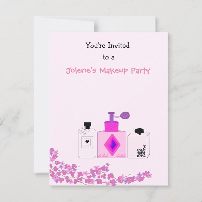 Invitation Fête de Maquillage (Devant)