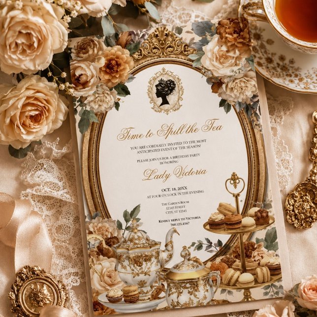 Invitation Fête de mariage automnale : l'heure de dévoiler le (Créateur téléchargé)
