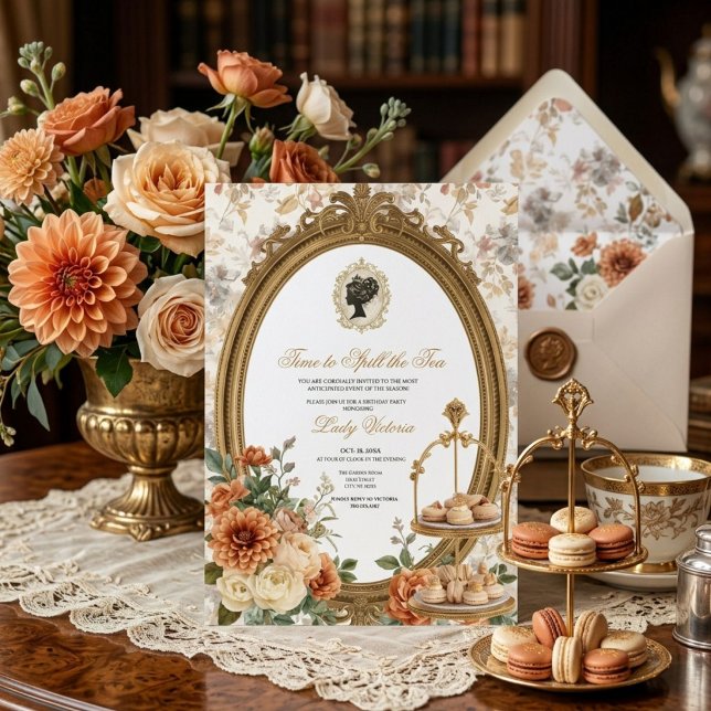Invitation Fête de mariage automnale : l'heure de dévoiler le (Créateur téléchargé)