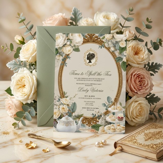 Invitation Fête de mariage automnale : l'heure de dévoiler le (Créateur téléchargé)