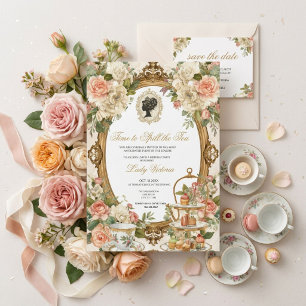 Invitation Fête de mariage automnale : l'heure de dévoiler le