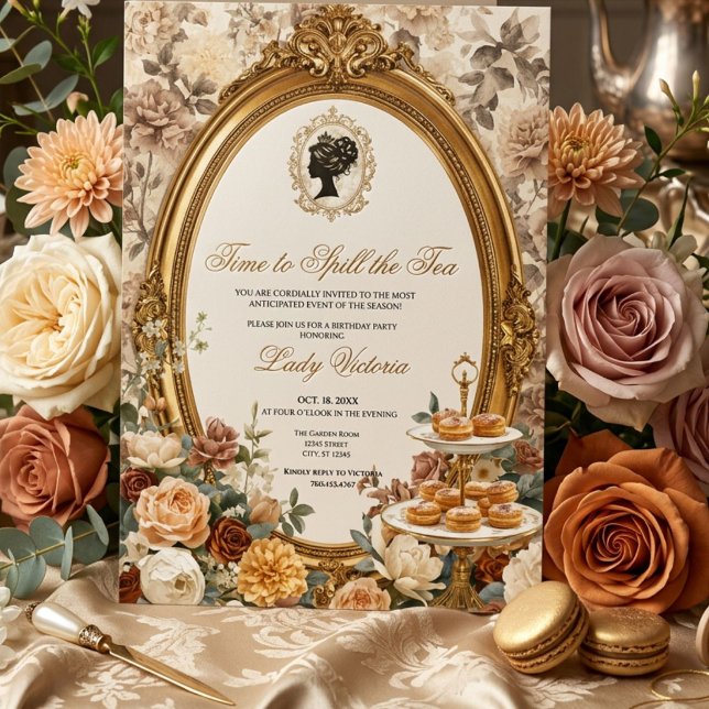 Invitation Fête de mariage automnale : l'heure de dévoiler le (Créateur téléchargé)
