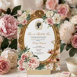 Invitation Fête de mariage automnale : l'heure de dévoiler le