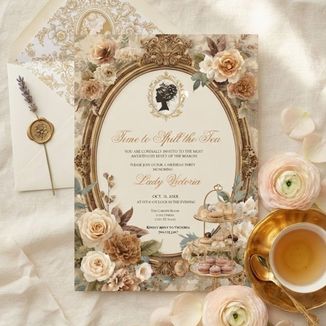 Invitation Fête de mariage automnale : l'heure de dévoiler le (Créateur téléchargé)