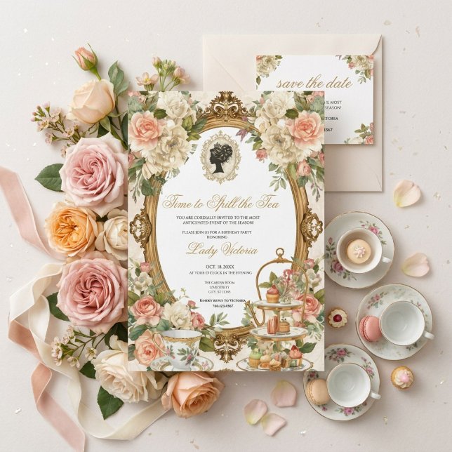 Invitation Fête de mariage automnale : l'heure de dévoiler le (Créateur téléchargé)
