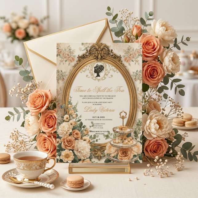 Invitation Fête de mariage automnale : l'heure de dévoiler le (Créateur téléchargé)