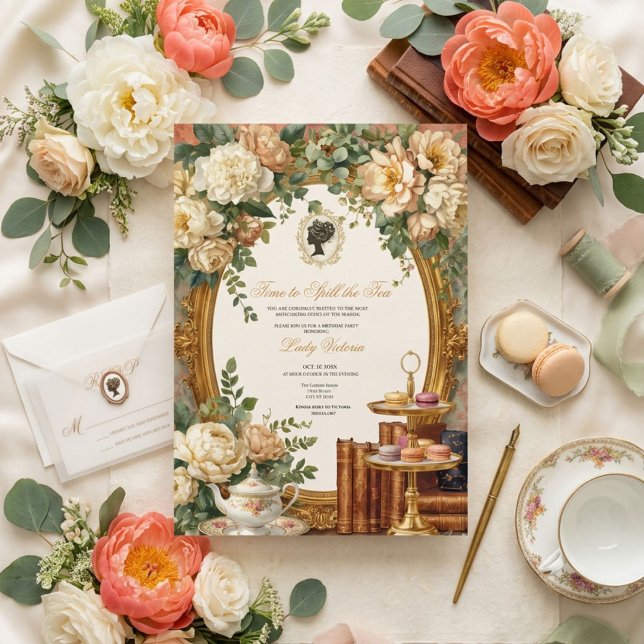 Invitation Fête de mariage automnale : l'heure de dévoiler le (Créateur téléchargé)
