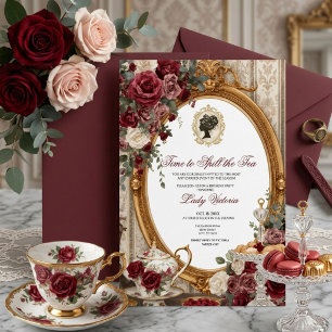 Invitation Fête de mariage automnale : l'heure de dévoiler le