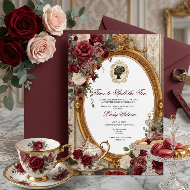 Invitation Fête de mariage automnale : l'heure de dévoiler le (Créateur téléchargé)