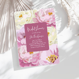 Invitation Fête de mariage aux florales modernes