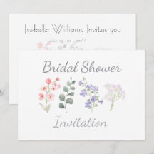 Fête de mariage botanique aquarelle de fleurs sauv