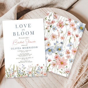 Invitation Fête de mariage champêtre Love in Bloom