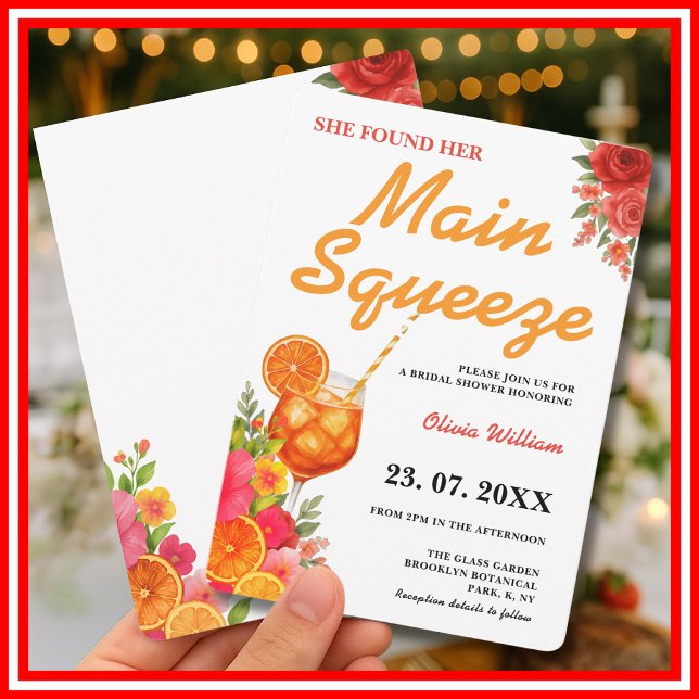 Invitation Fête de mariage Citrus Main Squeeze (Créateur téléchargé)