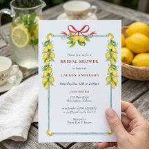 Fête de mariage de citron aquarelle de vacances