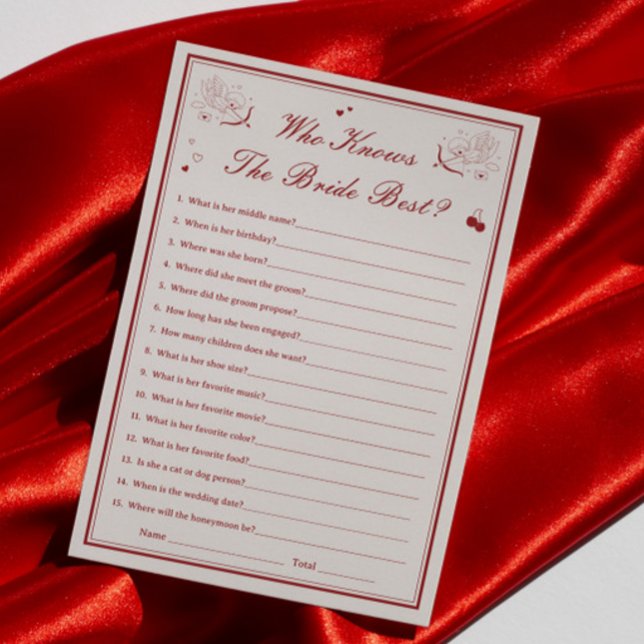 Invitation Fête de mariage de la Saint-Valentin : Qui connaît (Créateur téléchargé)