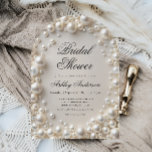 Invitation Fête de mariage élégante perles pastel<br><div class="desc">L'invitation de douche de mariée Elegant Pastel Pearls est un mélange époustouflant de sophistication et de romance, conçu pour célébrer la future mariée avec une élégance intemporelle. Dans une palette de couleurs pastel douces, cette invitation dégage un sentiment de grâce et de raffinement, parfait pour une réunion chic et élégante....</div>