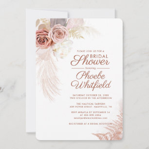 Invitation Fête de mariage en terre cuite florale Herbe de la