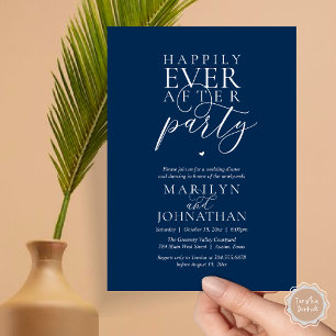 Invitation Fête de mariage et d'élopement « Joyeux à jamais »
