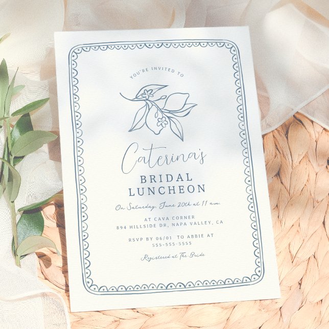 Invitation Fête de mariage fantaisiste aux citrons | Fête pré (Créateur téléchargé)