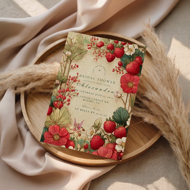 Invitation Fête de mariage fantaisiste sur le thème des botan (Créateur téléchargé)