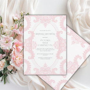 Invitation Fête de mariage fantaisiste vintage avec dentelle 