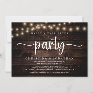 Invitation Fête de Mariage Féérique, Mariage Intime sous Guir