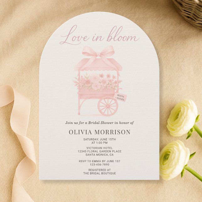 Invitation Fête de mariage Fleur de marché Love in Bloom Rose (Créateur téléchargé)