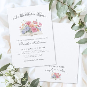 Invitation Fête de mariage floral aquarelle