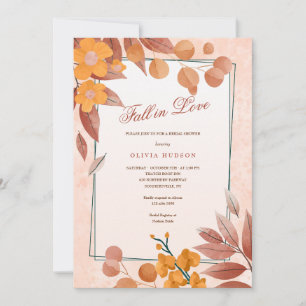 Invitation Fête de mariage floral aquarelle peinte à la main