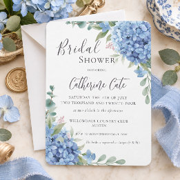 Invitation Fête de mariage floral Bigarade Bleu