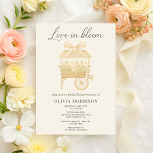 Invitation Fête de mariage Floral Bow Love in Bloom