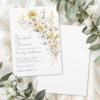 Fête de mariage floral jaune de fleurs sauvages