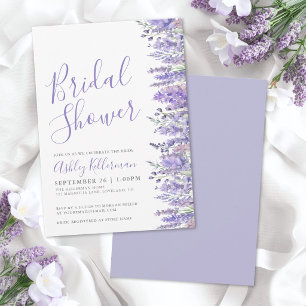 Invitation Fête de mariage floral violet lavande