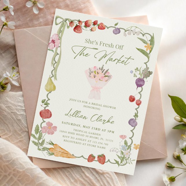 Invitation Fête de Mariage Fraîchement Sortie du Marché (Créateur téléchargé)