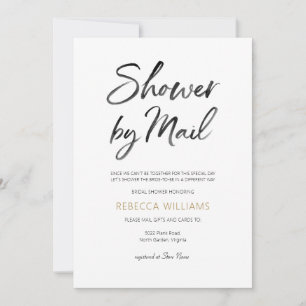 Invitation Fête de mariage Gold par la poste