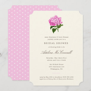 Invitation Fête de mariage Grandmillennial Rose Hydrangea