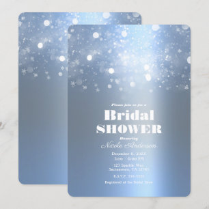 Invitation Fête de mariage hivernale aux lumières scintillant