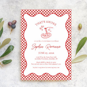 Invitation Fête de Mariage Italienne That's Amore