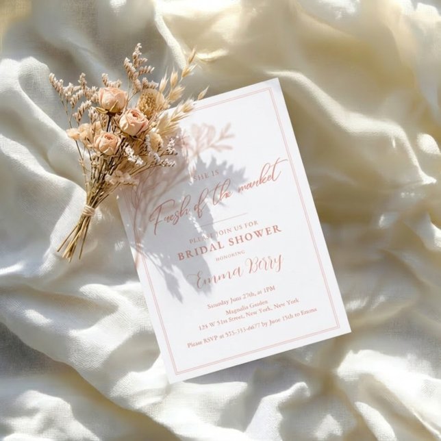 Invitation Fête de mariage : La mariée vient d'arriver sur le (Créateur téléchargé)