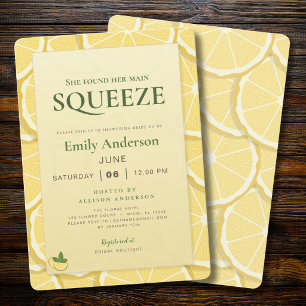 Invitation Fête de Mariage Main Squeeze Lemon Italian Amalf
