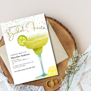 Invitation Fête de mariage mexicaine à la margarita au citron
