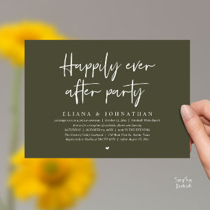 Invitation Fête de Mariage Moderne et Éternelle