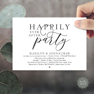 Invitation Fête de Mariage Moderne et Éternelle pour les Amou